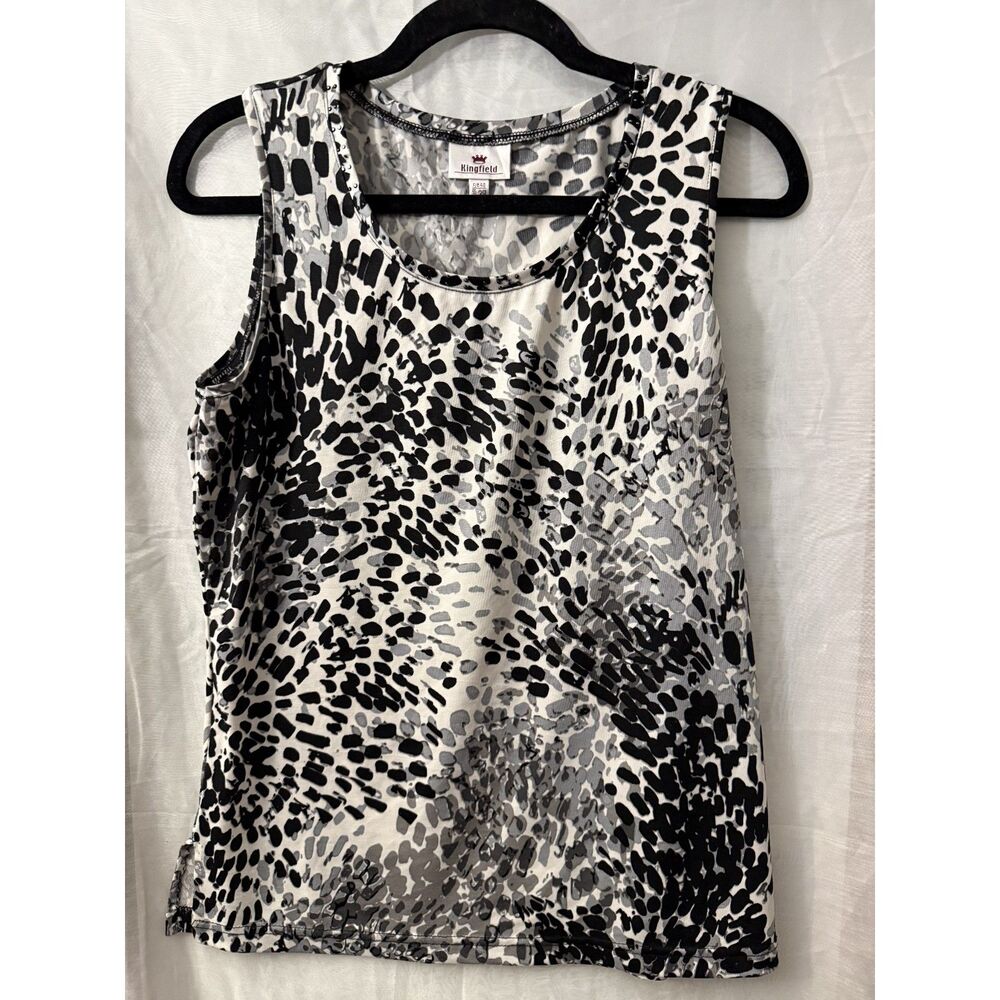 Kingfield Animal Print Studded Tank — EU 38